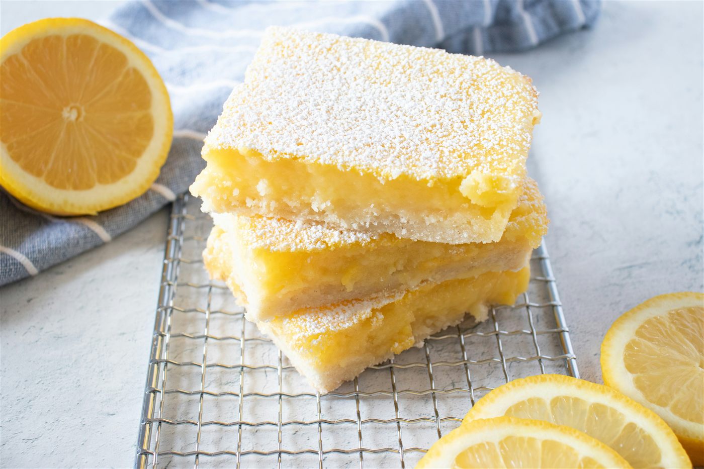 Lemon confectionery on a cooling rack